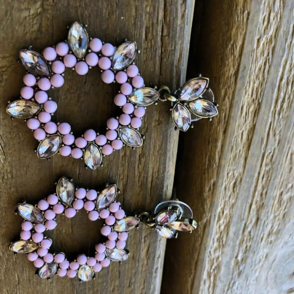 SugarFix by Baublebar Pink Beaded and Diamond Earrings